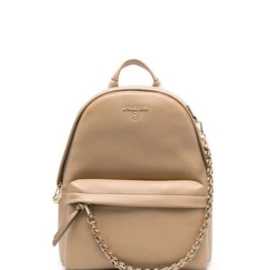 Michael Michael Kors logo-plaque leather backpack