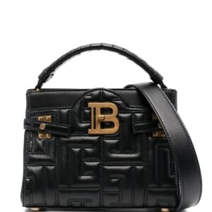 Balmain B-Buzz 22 quilted leather tote bag