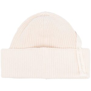 Jacquemus ribbed-knit logo-ribbon beanie