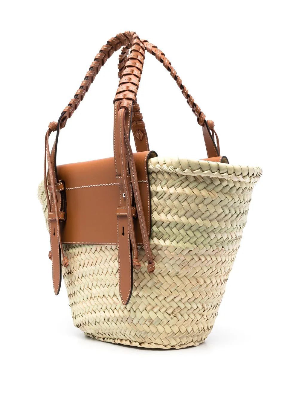 Tod's logo-debossed raffia tote bag - Image 2