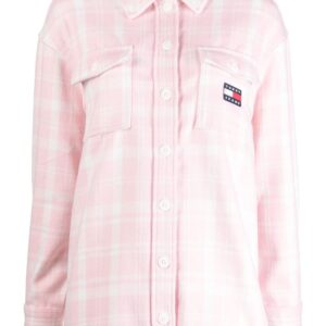 Tommy Hilfiger  plaid-check recycled-polyester blend overshirt