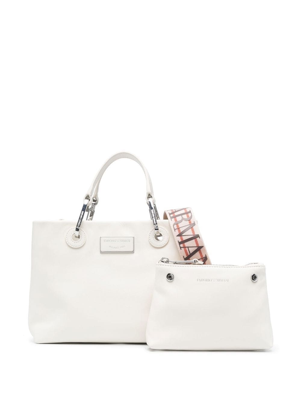 Emporio Armani calf-leather tote bag