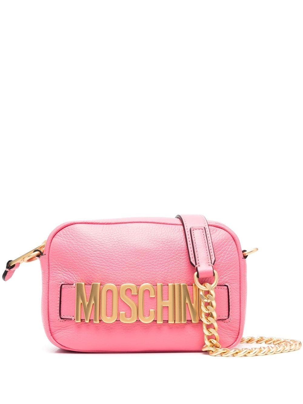 Moschino logo-plaque shoulder bag