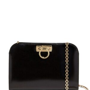 Ferragamo Diana leather clutch