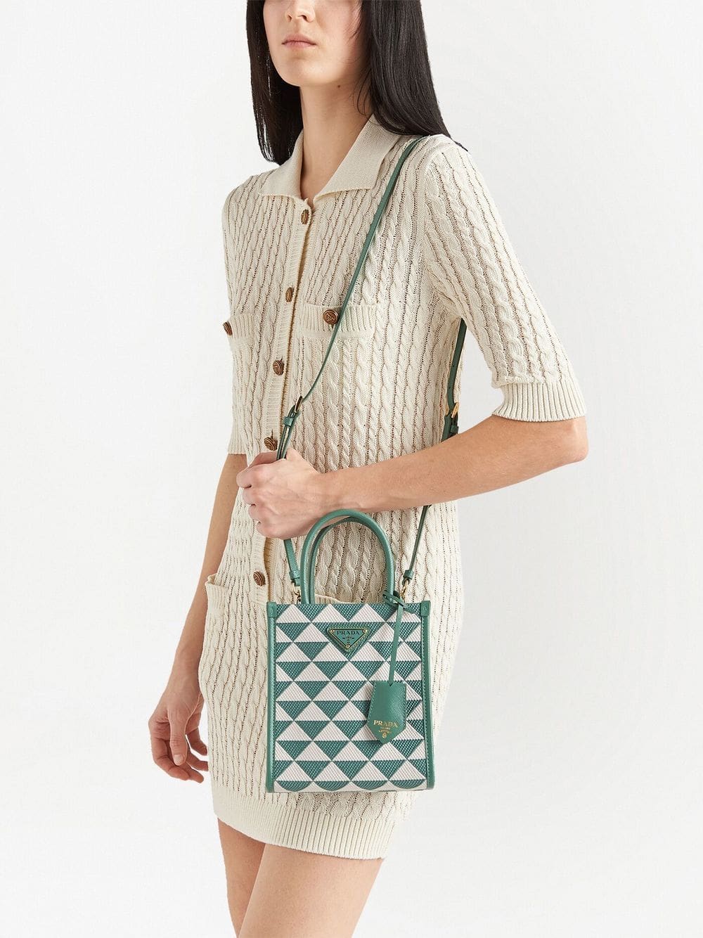 Prada Symbole embroidered mini bag - Image 2