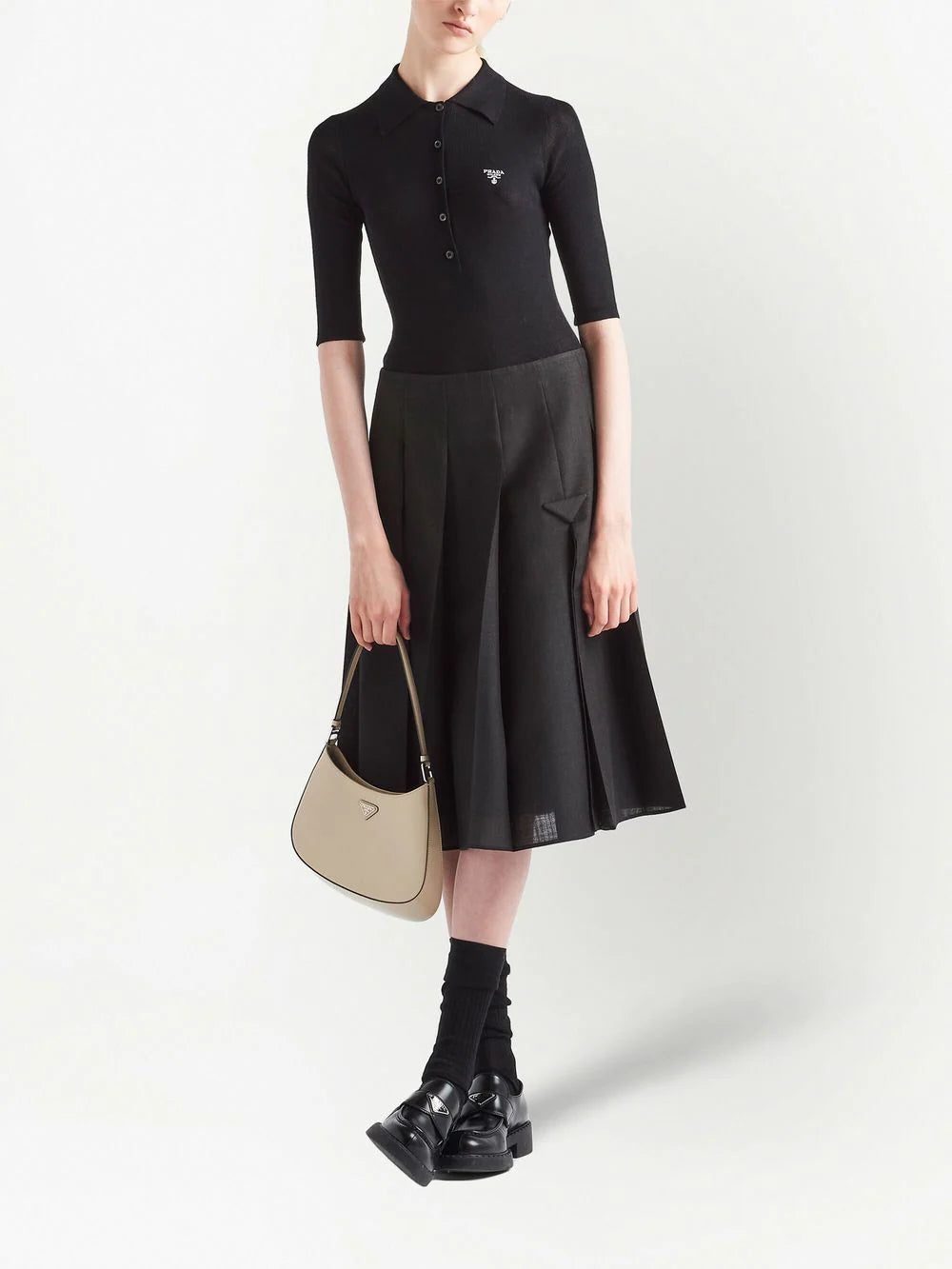 Prada Cleo brushed leather shoulder bag - Image 2