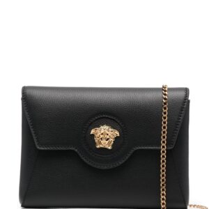 Versace Medusa-plaque leather crossbody bag