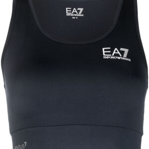 Ea7 Emporio Armani  logo print sports bra
