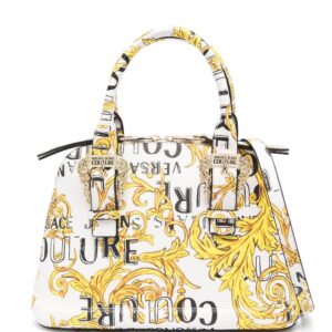 Versace Jeans Couture Barocco-print logo-buckle tote bag