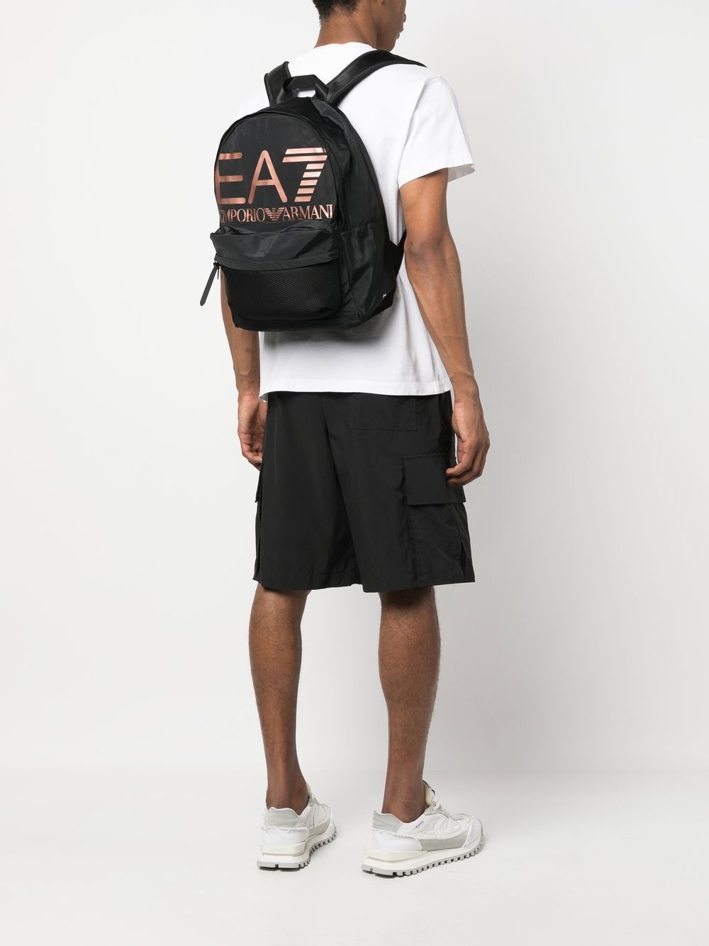 Ea7 Emporio Armani logo print backpack - Image 2