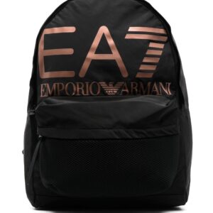 Ea7 Emporio Armani logo print backpack