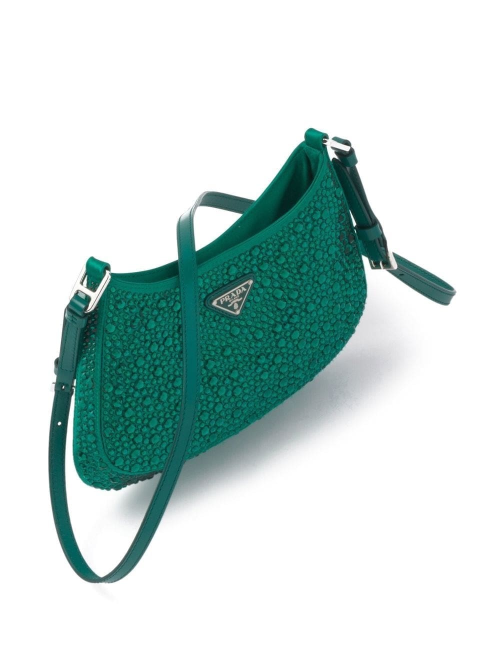 Prada Cleo crystal-embellished shoulder bag - Image 4