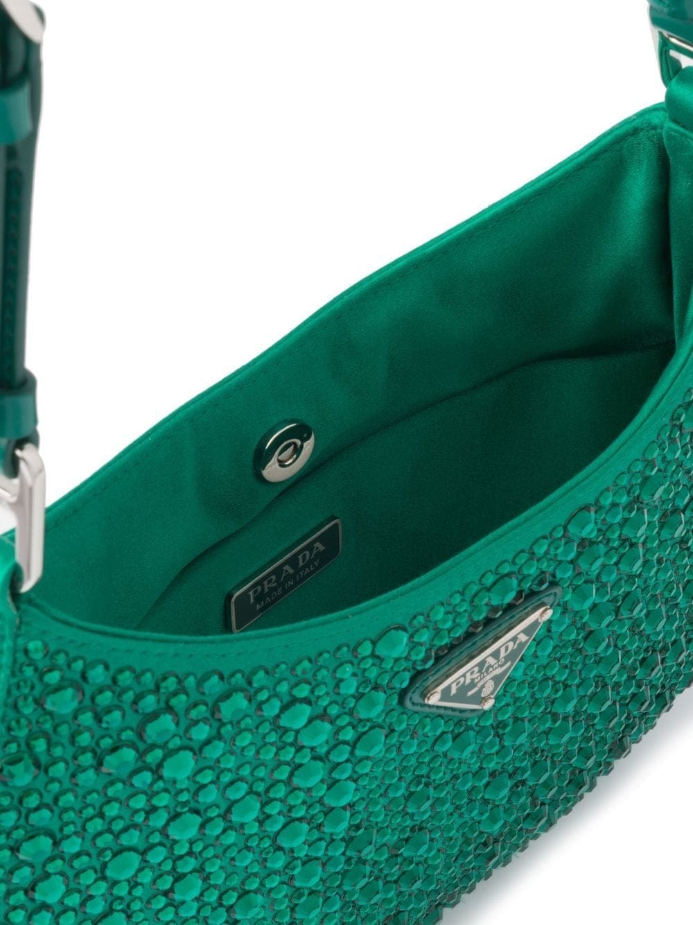 Prada Cleo crystal-embellished shoulder bag - Image 5