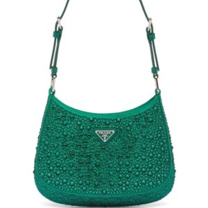 Prada Cleo crystal-embellished shoulder bag