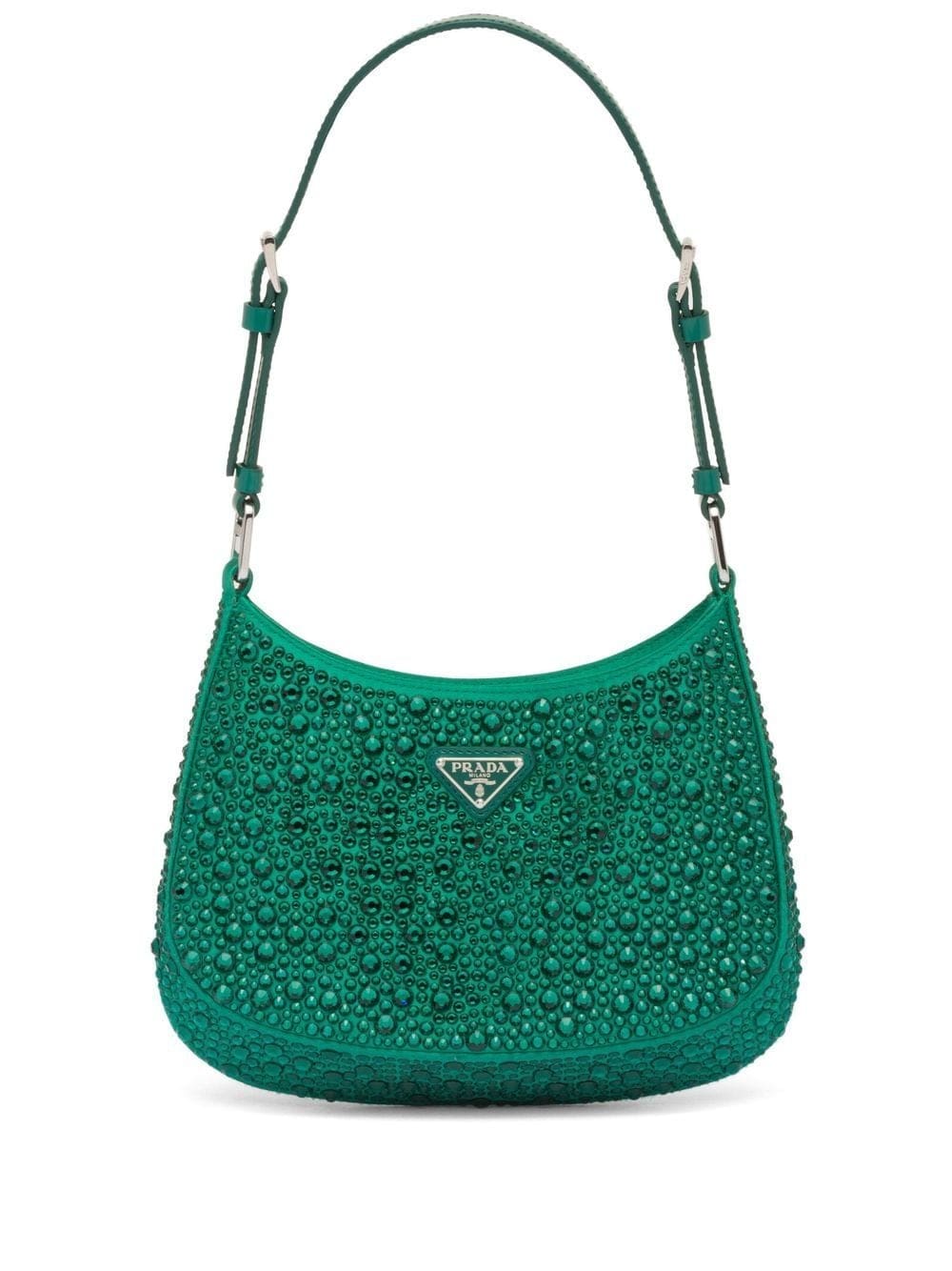 Prada Cleo crystal-embellished shoulder bag