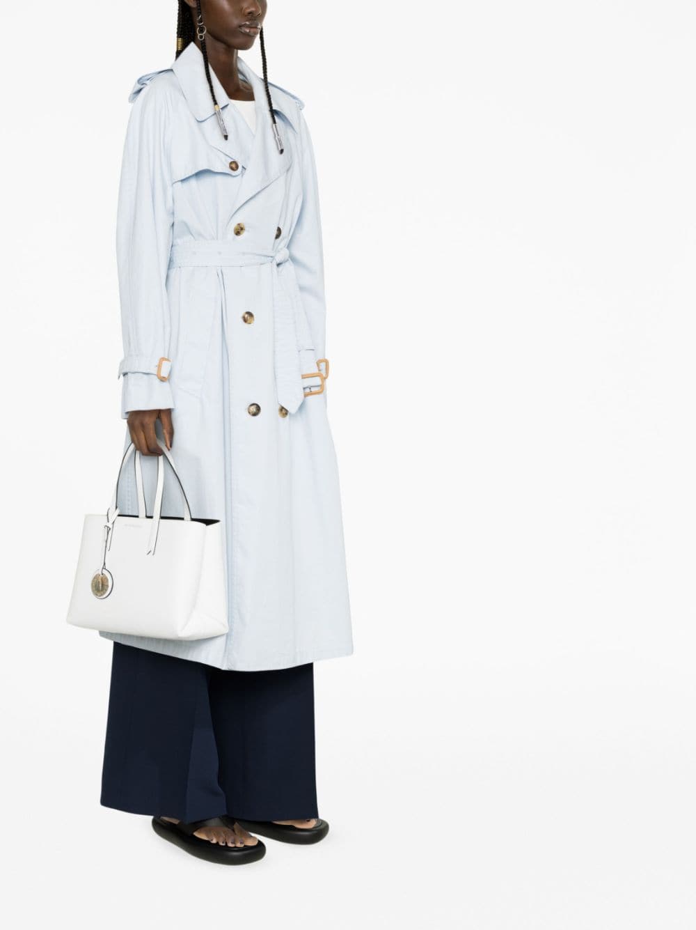 Emporio Armani logo-charm faux-leather tote - Image 2