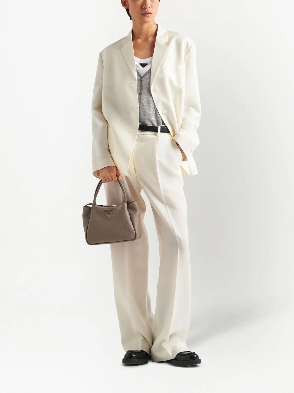 Prada logo-lettering top-handle bag - Image 2