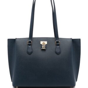 Michael Kors padlock-detail leather tote bag