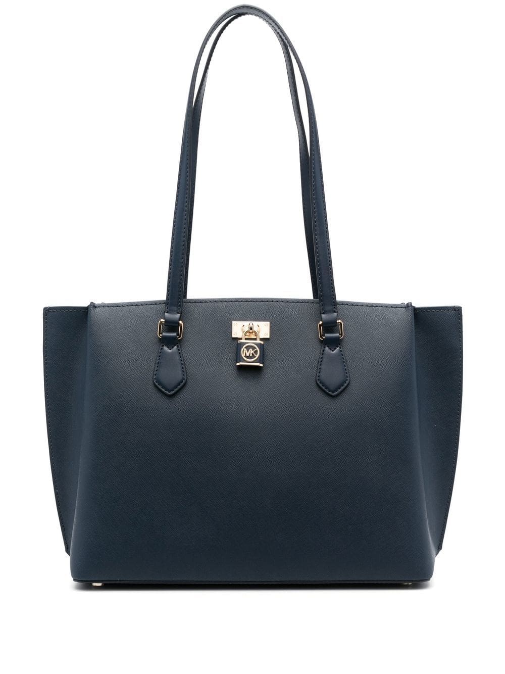 Michael Kors padlock-detail leather tote bag