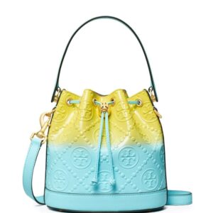 Tory Burch embossed-monogram bucket bag