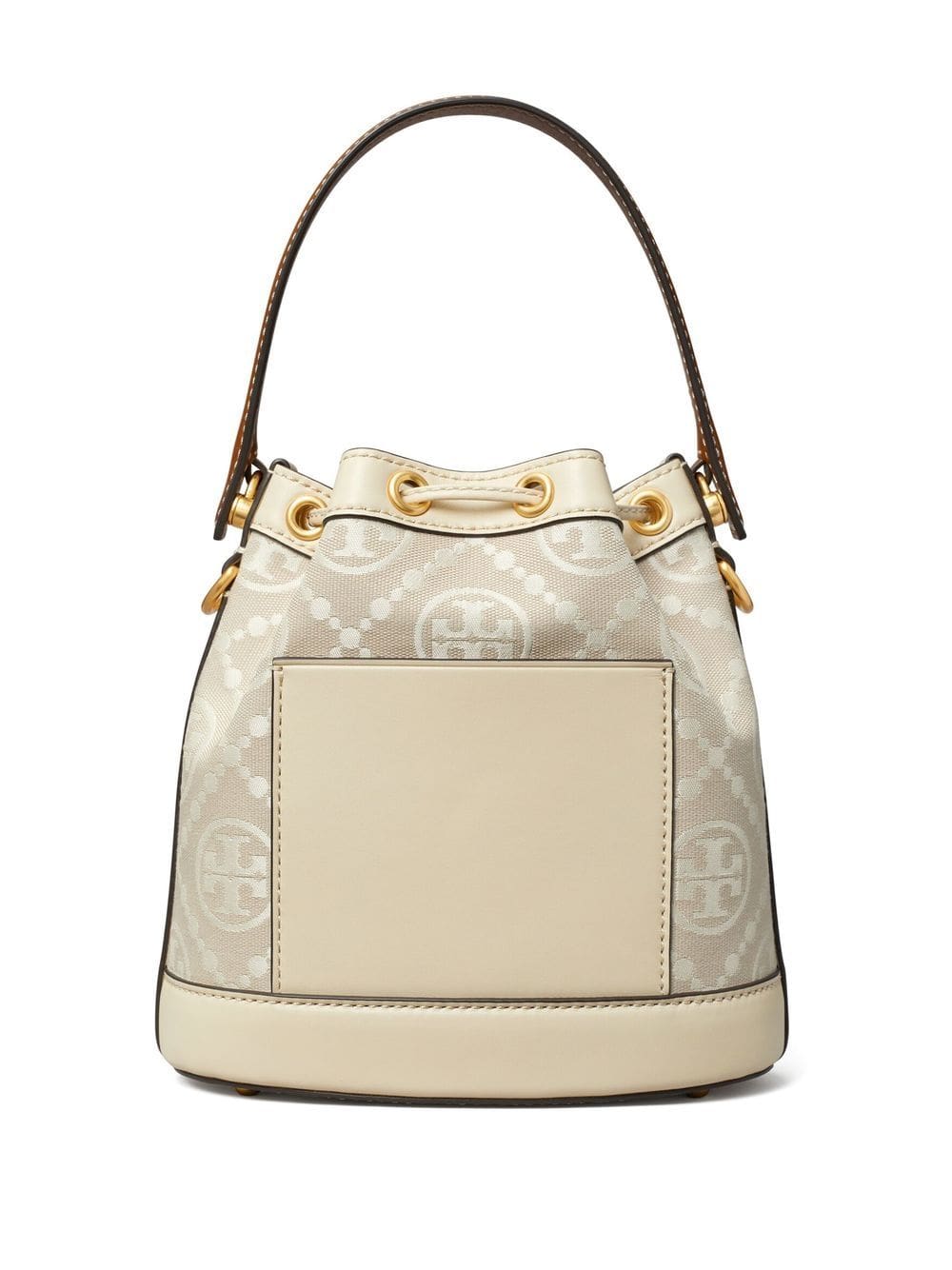 Tory Burch T Monogram embossed-logo bucket bag - Image 4