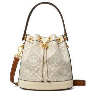 Tory Burch  T Monogram embossed-logo bucket bag