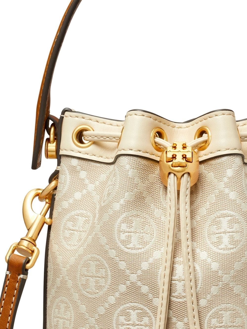 Tory Burch T Monogram jacquard bucket bag - Image 5