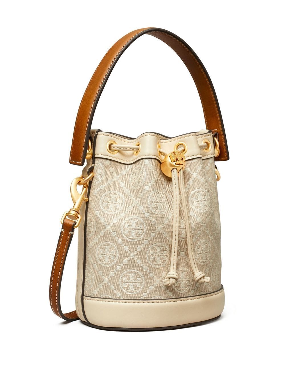 Tory Burch T Monogram jacquard bucket bag - Image 4