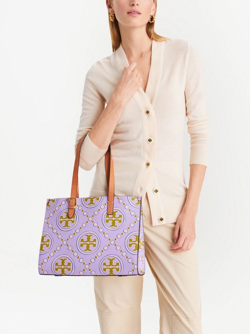 Tory Burch T Monogram embossed tote - Image 2