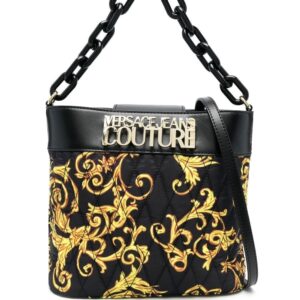 Versace Jeans Couture Baroque print padded cross-body bag
