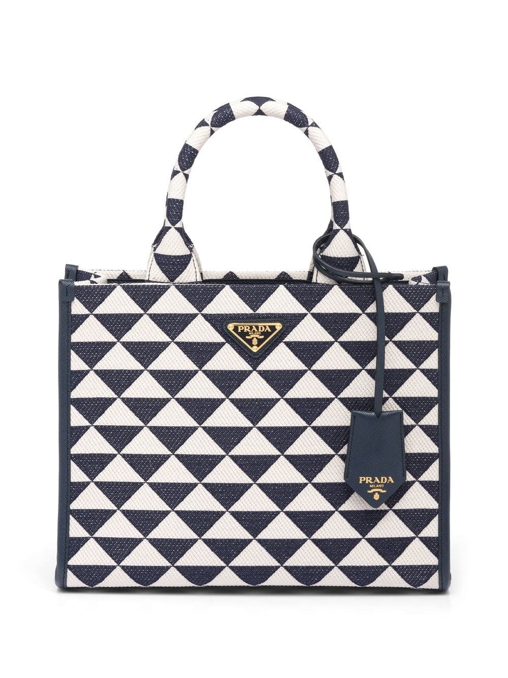 Prada small Symbole embroidered tote bag