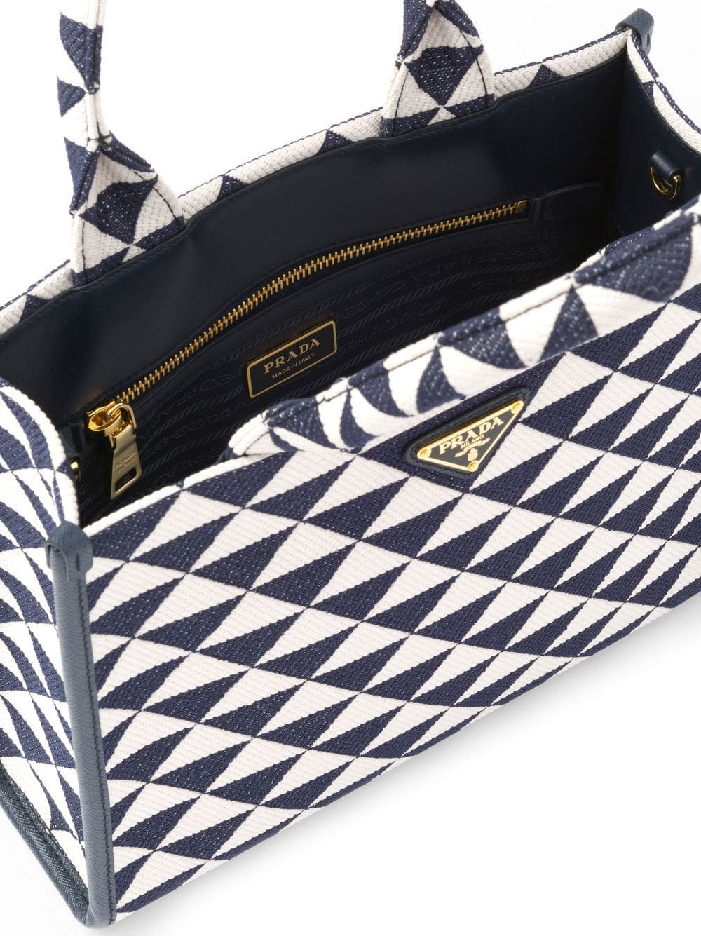 Prada small Symbole embroidered tote bag - Image 4