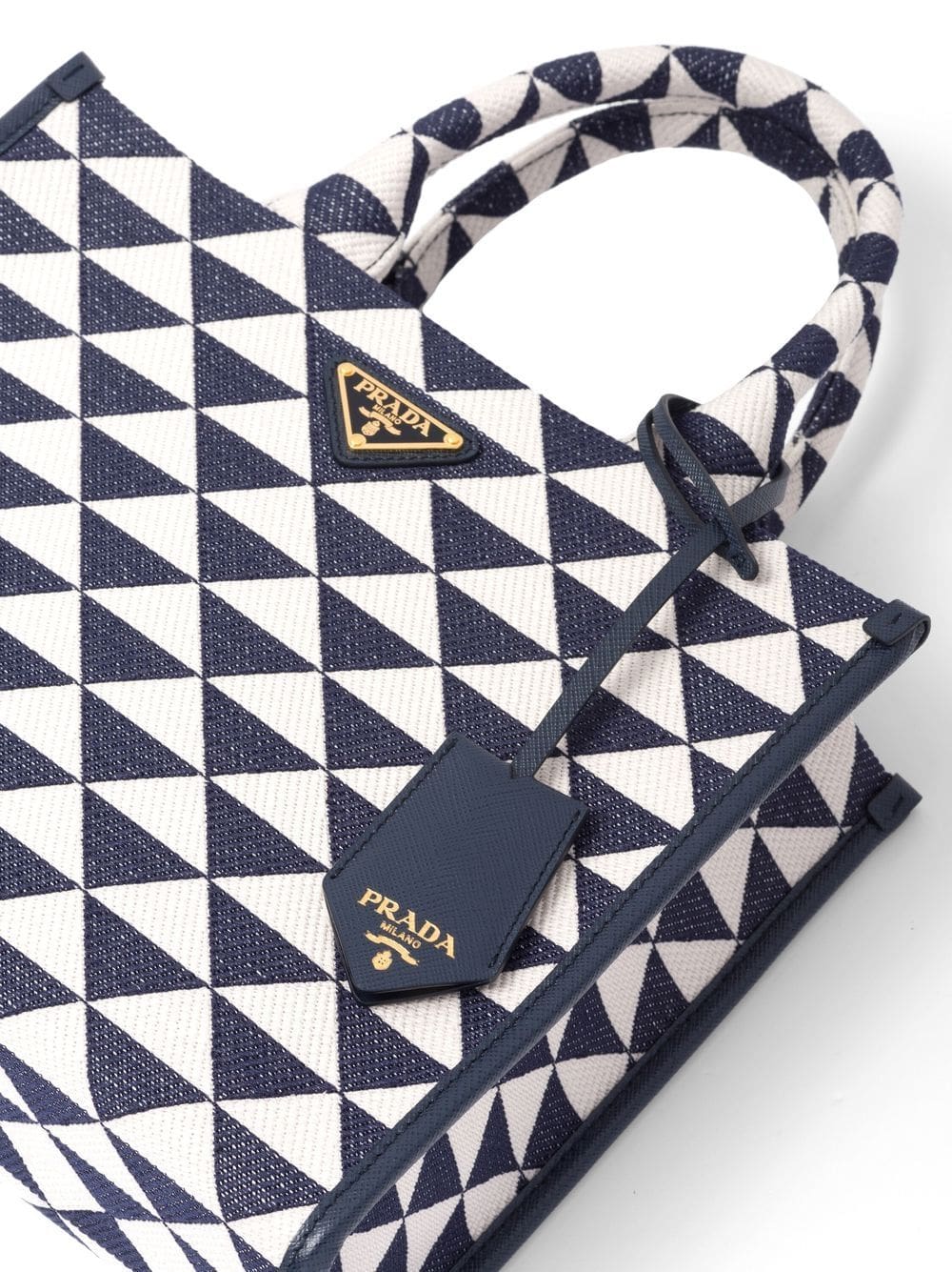 Prada small Symbole embroidered tote bag - Image 3