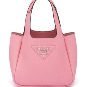 Prada logo-plaque tote bag