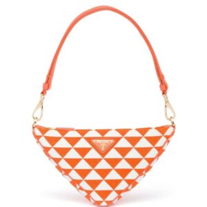 Prada embroidered jacquard mini bag