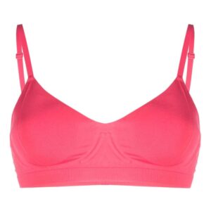 Calvin Klein  logo-embossed V-neck bra