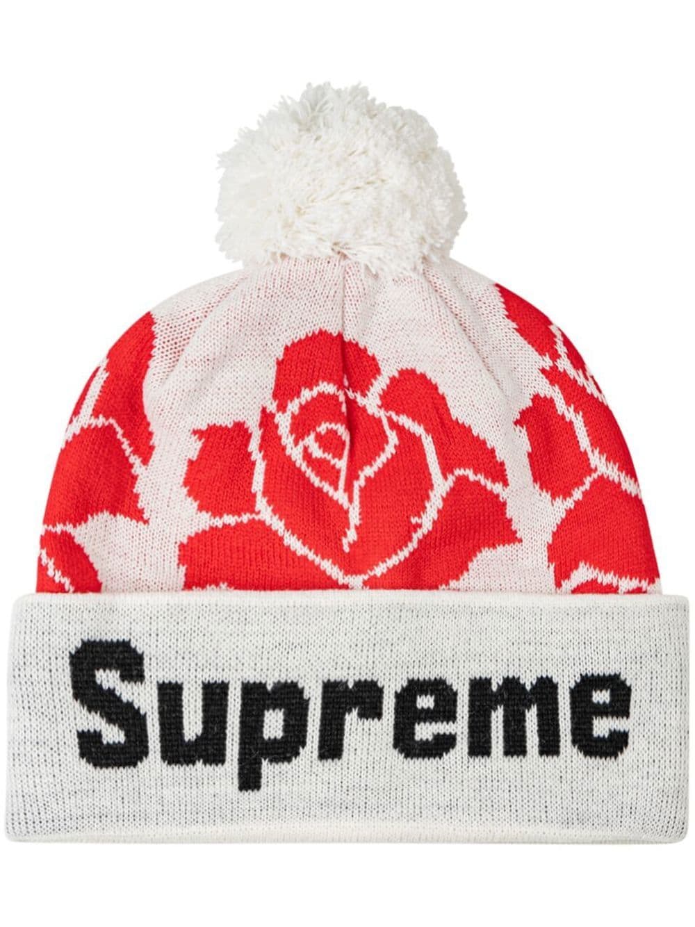 Supreme Rose knit beanie