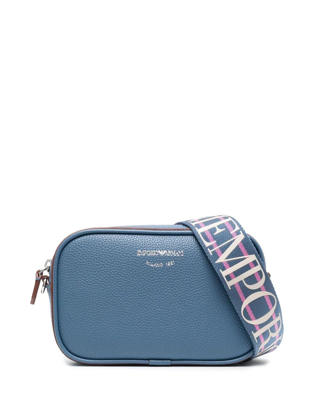 Emporio Armani logo-print strap crossbody bag
