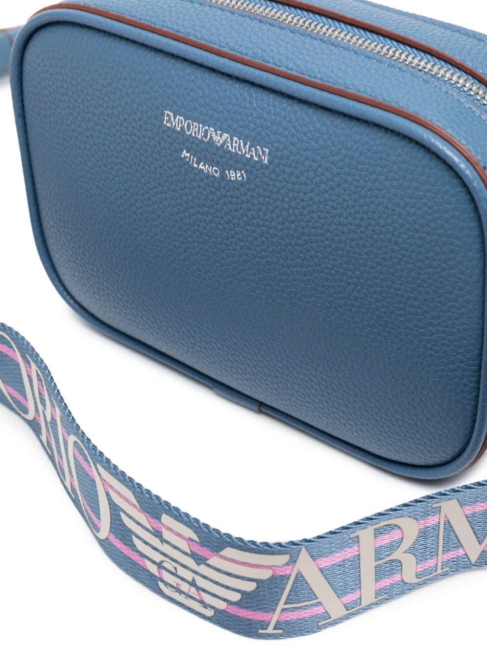 Emporio Armani logo-print strap crossbody bag - Image 3