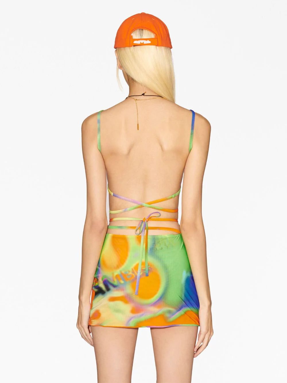 AMBUSH graphic-print strappy bra top - Image 4