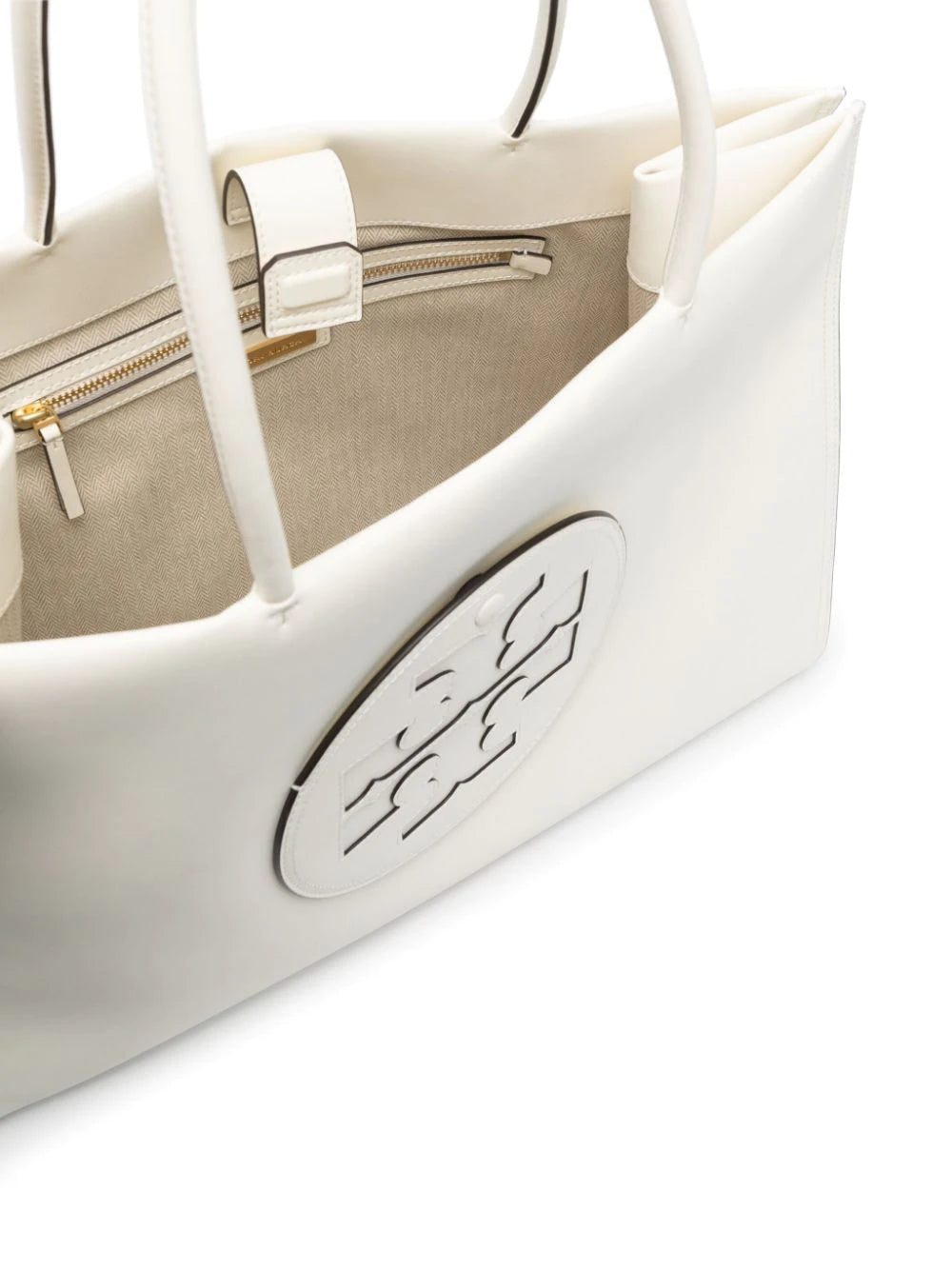 Tory Burch logo-plaque leather tote bag - Image 4