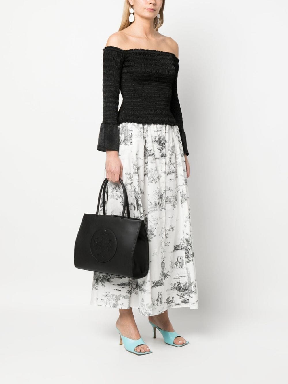 Tory Burch Ella logo patch tote bag - Image 2