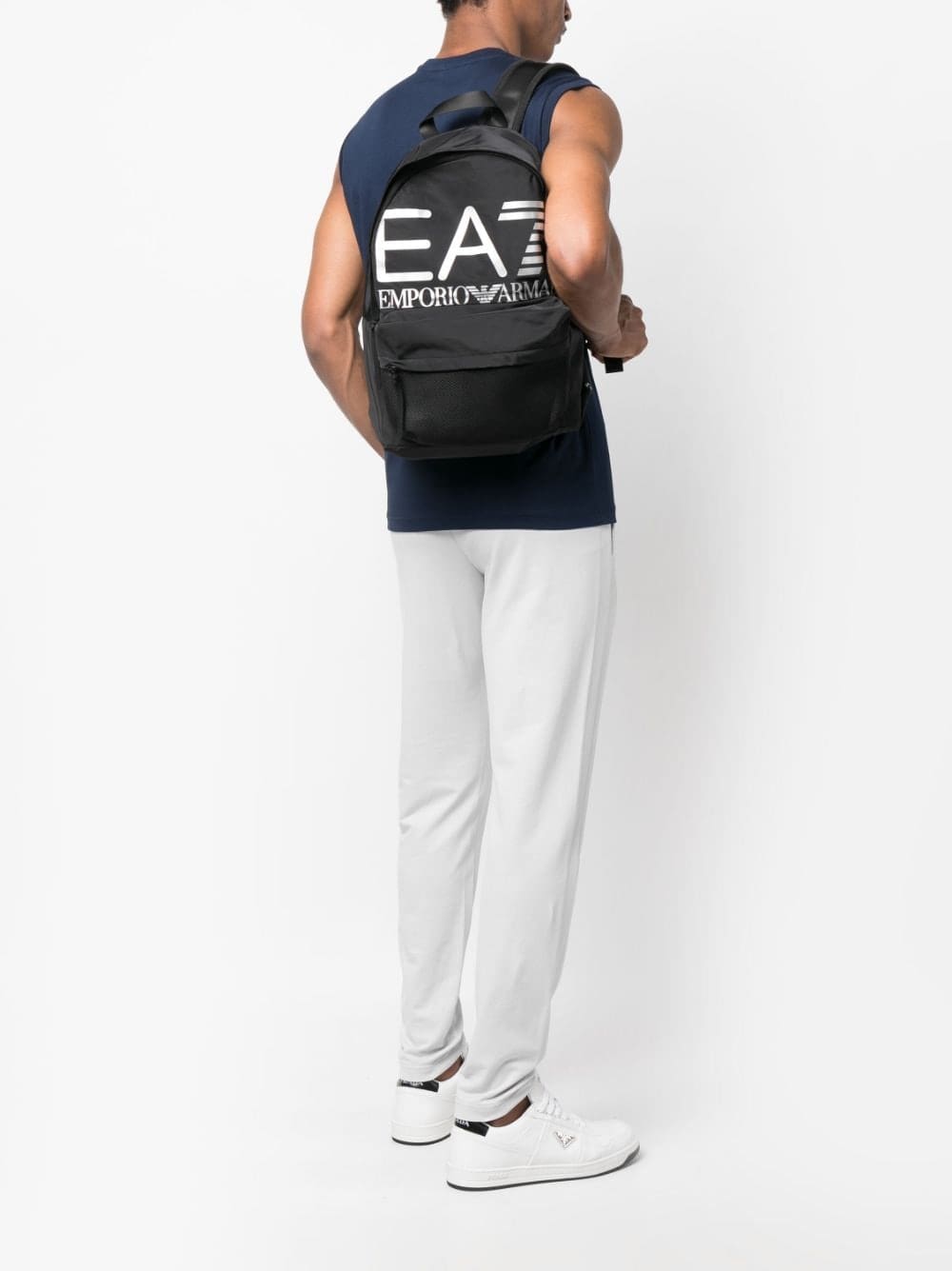 Ea7 Emporio Armani logo print backpack - Image 2