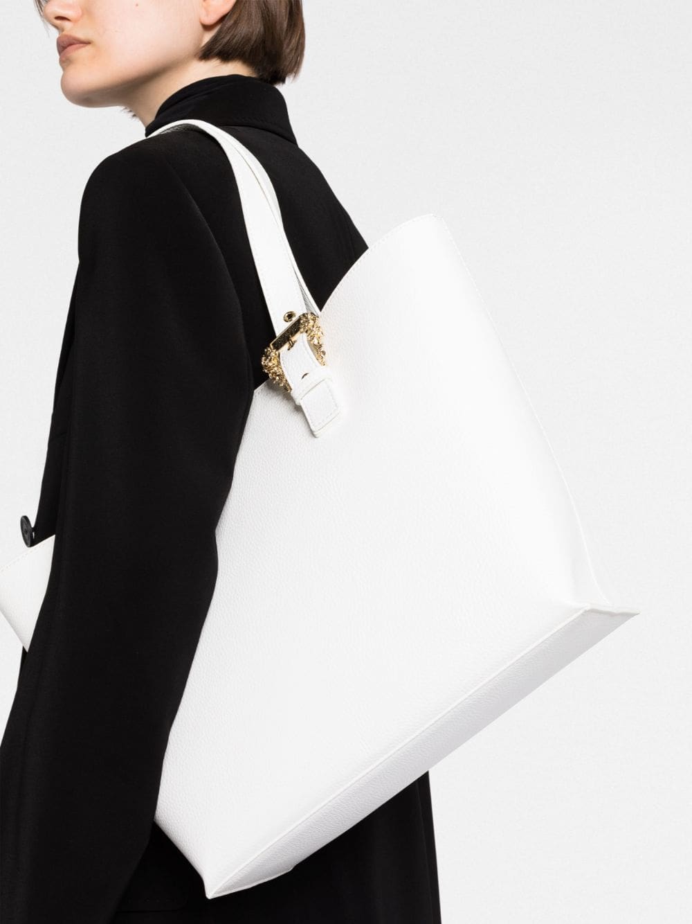 Versace Jeans Couture logo-buckle tote bag - Image 3