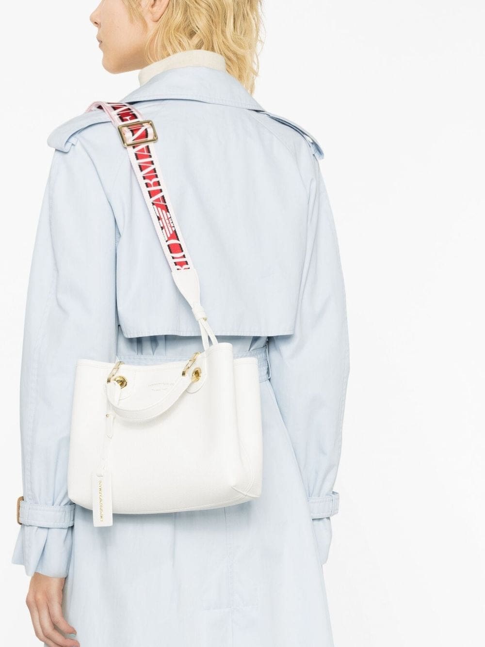 Emporio Armani logo-strap tote bag - Image 3