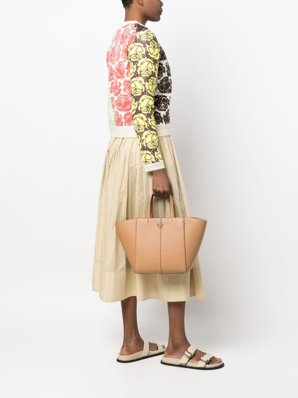 Tory Burch Double T leather tote bag - Image 2