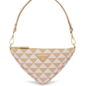 Prada embroidered jacquard mini bag