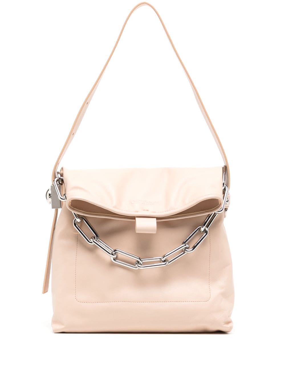Off-White Ow Booster leather shoulder bag