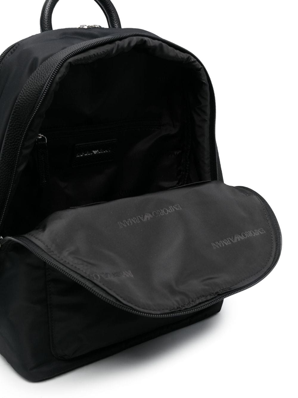 Emporio Armani logo-plaque backpack - Image 5