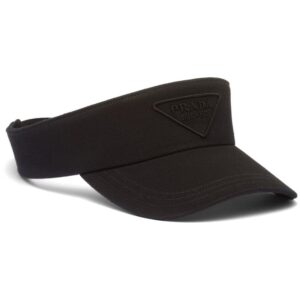 Prada logo-embroidered visor